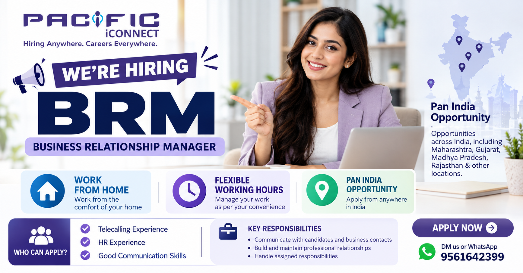 Pacific iConnect Announces Business Relationship Manager Hiring Opportunity with Work From Home and Flexible Working Hours